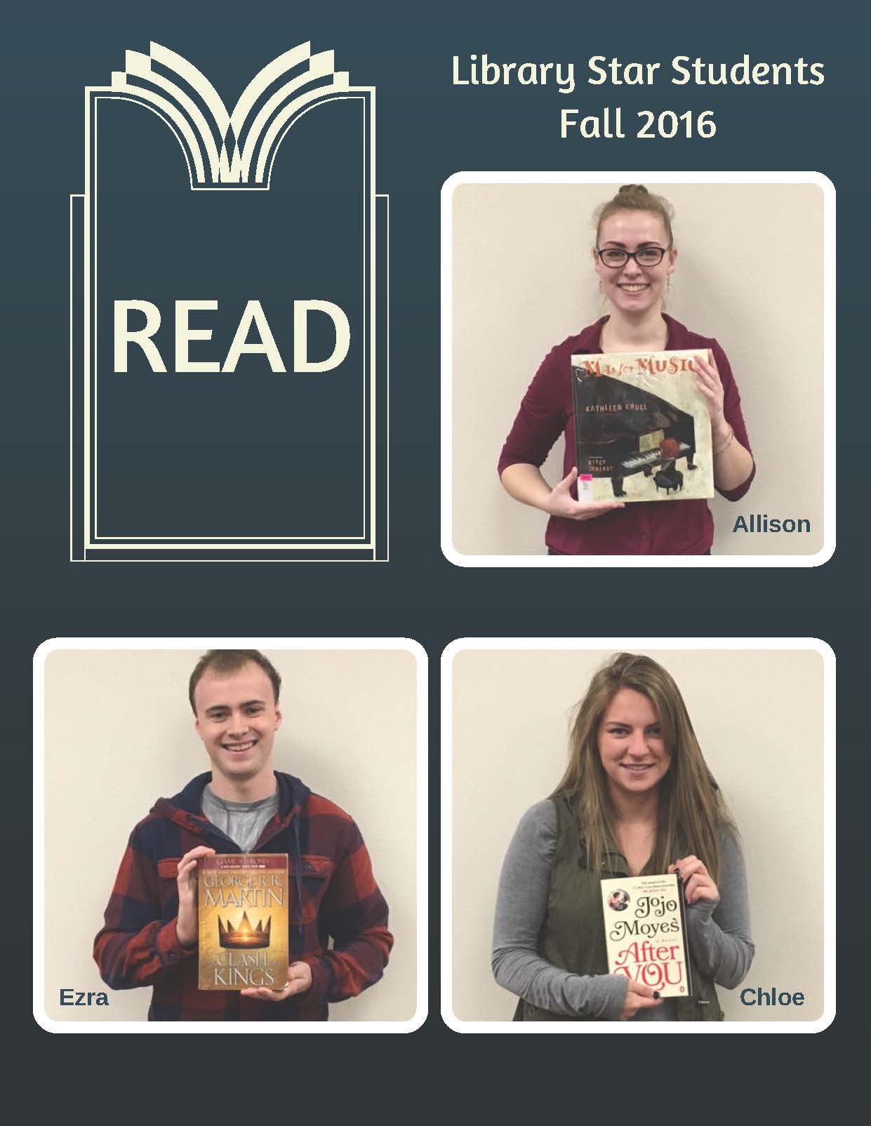 Library Star Program Library Star Students for Fall 2016 - Library